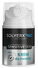 Крем для чутливої шкіри для чоловіків - Solverx Sensitive Skin Men — фото N1