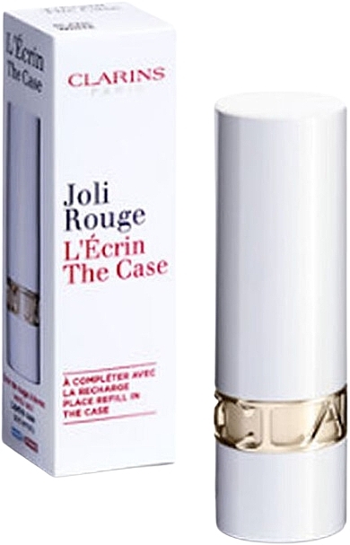 Футляр для помади, білий - Clarins Joli Rouge The Case White — фото N2