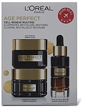 Духи, Парфюмерия, косметика Набор - L'oreal Paris Age Perfect Cell Renew Routine (d/cr/50 ml + n/cr/50 ml + ser/30 ml)