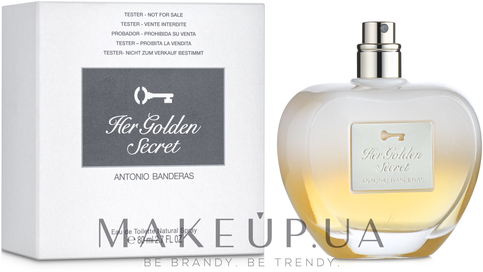 Antonio Banderas Her Golden Secret - Туалетна вода (тестер без кришечки) — фото 80ml