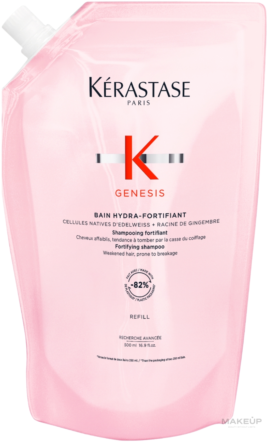 Шампунь-ванна для укрепления ослабленных волос - Kerastase Genesis Hydra-Fortifiant Shampoo (рефил) — фото 500ml