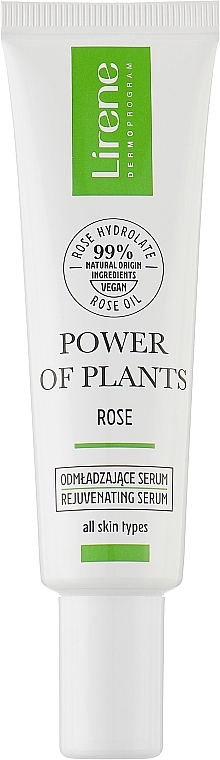Омолоджувальна сироватка для обличчя - Lirene Power Of Plants Rose Rejuvenating Face Serum — фото N1