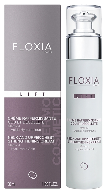 Крем для зміцнення шкіри шиї та зони декольте - Floxia Lift Neck and Upper Chest Strengthening Cream — фото N1