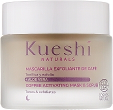 Парфумерія, косметика Маска-скраб для обличчя активована кавова - Kueshi Naturals Coffee Activating Mask & Scrub