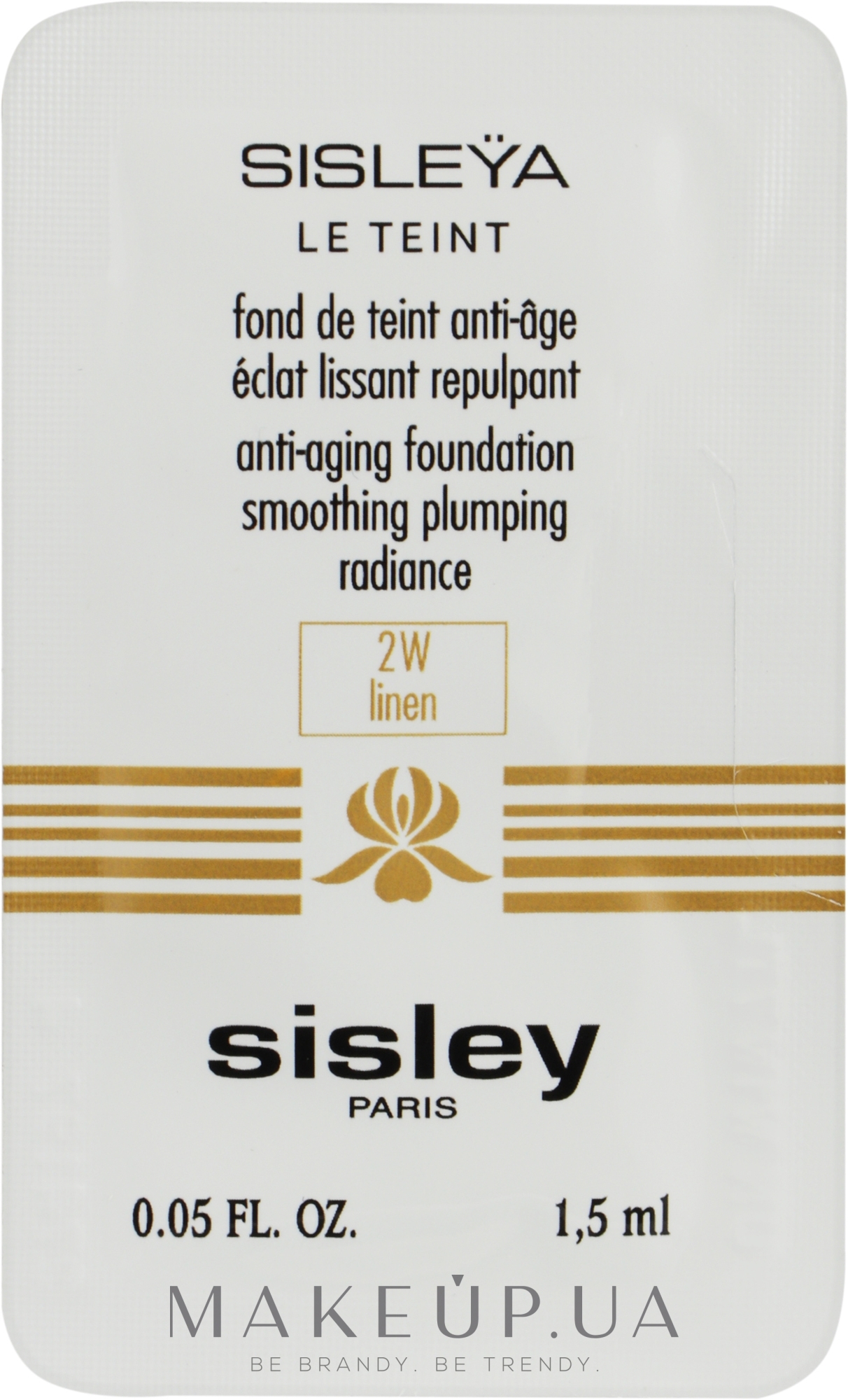 Антивозрастной тональный крем - Sisley Sisleya Le Teint Anti-Aging Foundation (пробник) — фото 2w - Linen