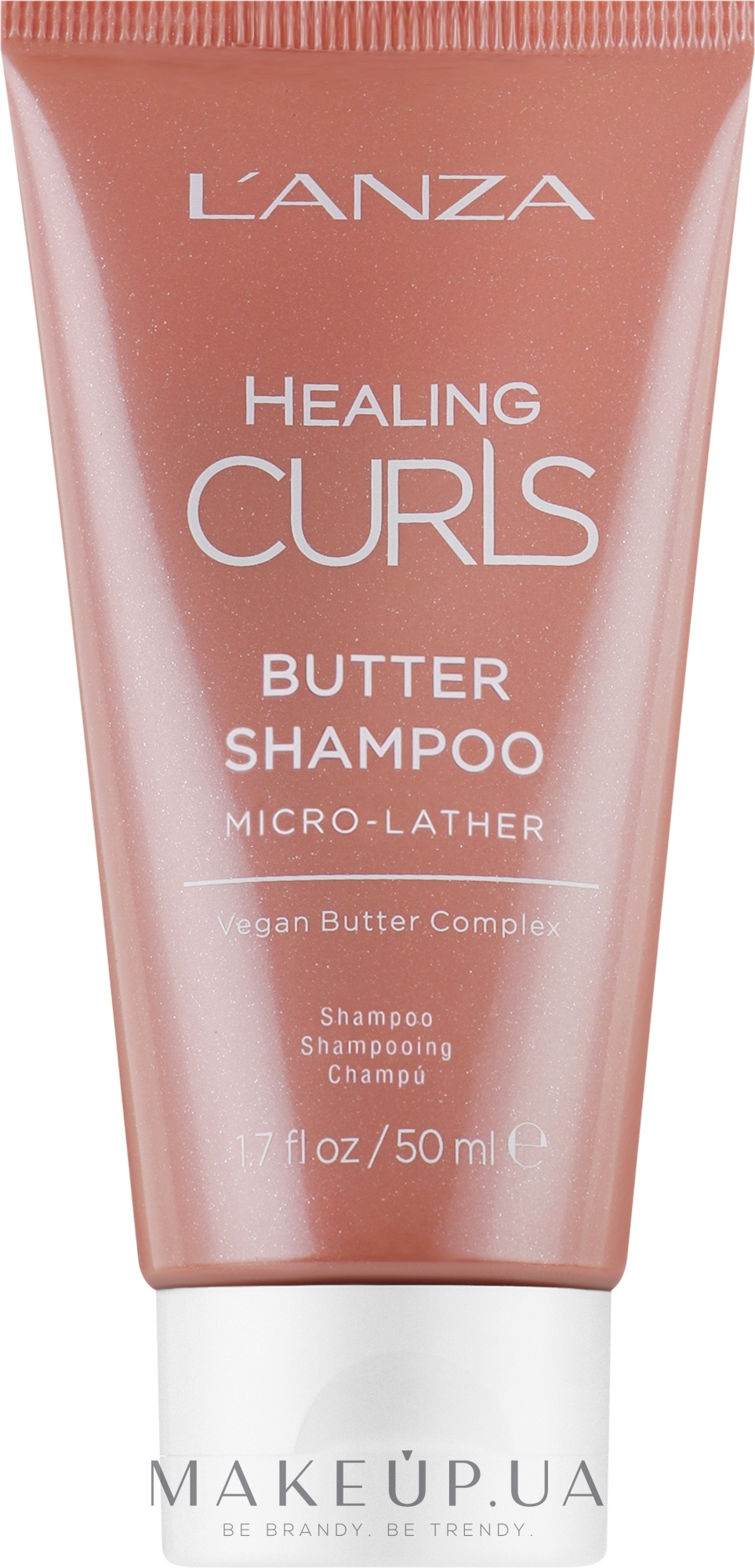 Масляный шампунь для вьющихся волос - L'anza Healing Curls Power Butter Shampoo (мини) — фото 50ml