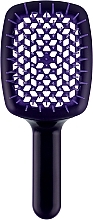 Расческа для волос SP508.A, фиолетовая - Janeke Curvy M Extreme Volume Vented Brush Violet — фото N1