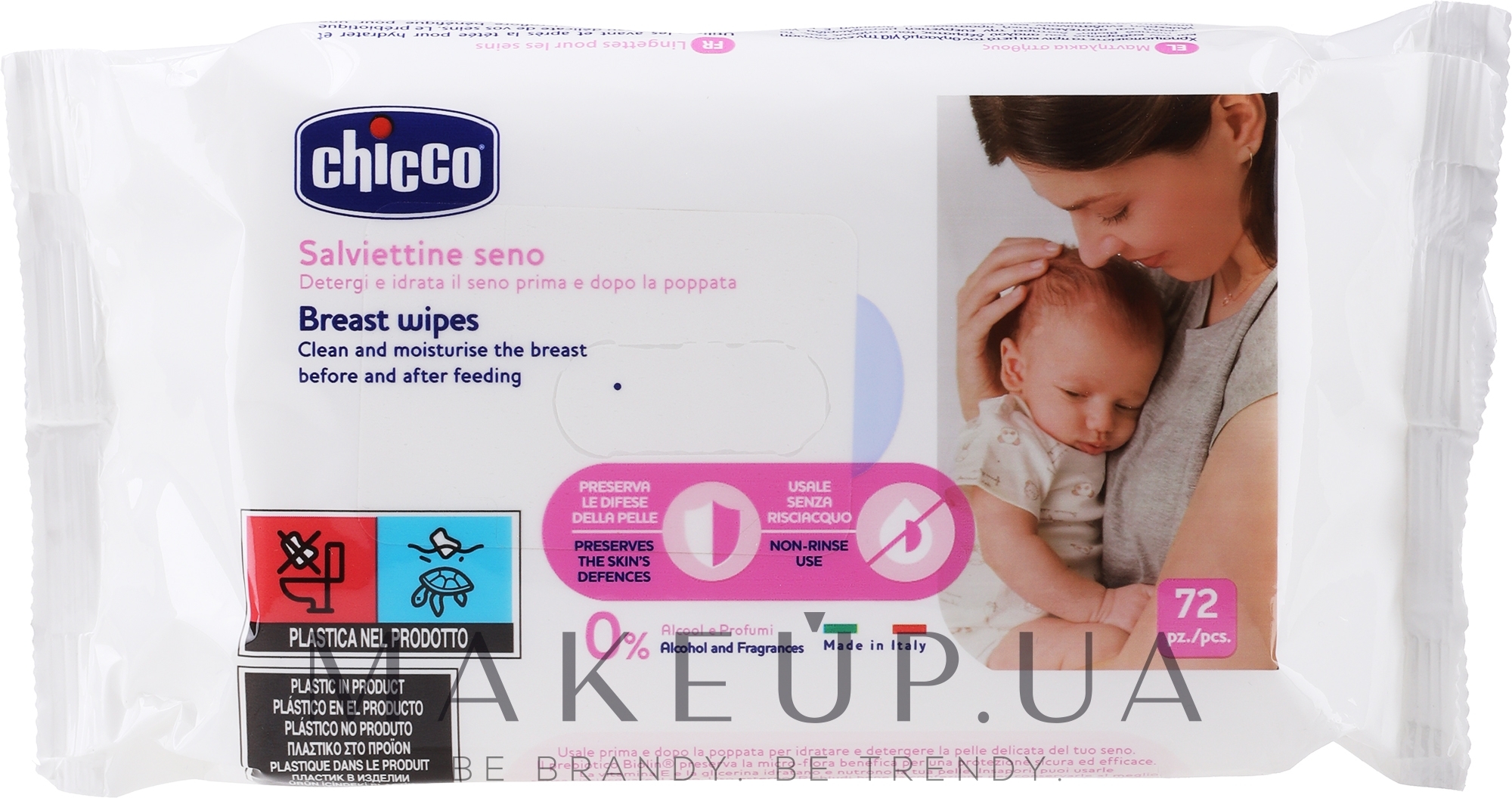 Chicco Breast Wipes - Салфетки для груди очищающие, 72 шт: купить по лучшей  цене в Украине | Makeup.ua