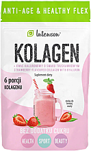 Колаген зі смаком полуниці, вітаміном С і гіалуроновою кислотою - Intenson Anti-Age & Healthy Flex — фото N1