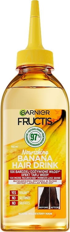 Кондиціонер для сухого волосся "Банан" - Garnier Fructis Hair Drink Banana — фото N1