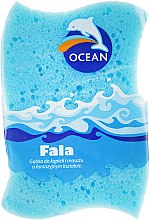 Губка масажна для купання "Fala", блакитна - Ocean — фото N1