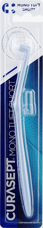 Монопучковая зубная щетка, 6 мм, голубая - Curaprox Curasept Mono Tuft Short Toothbrush — фото N1