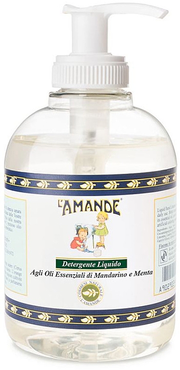 Мило рідке - L'amande Marseille Mandarins And Mint Oil Liquid Soap — фото N1