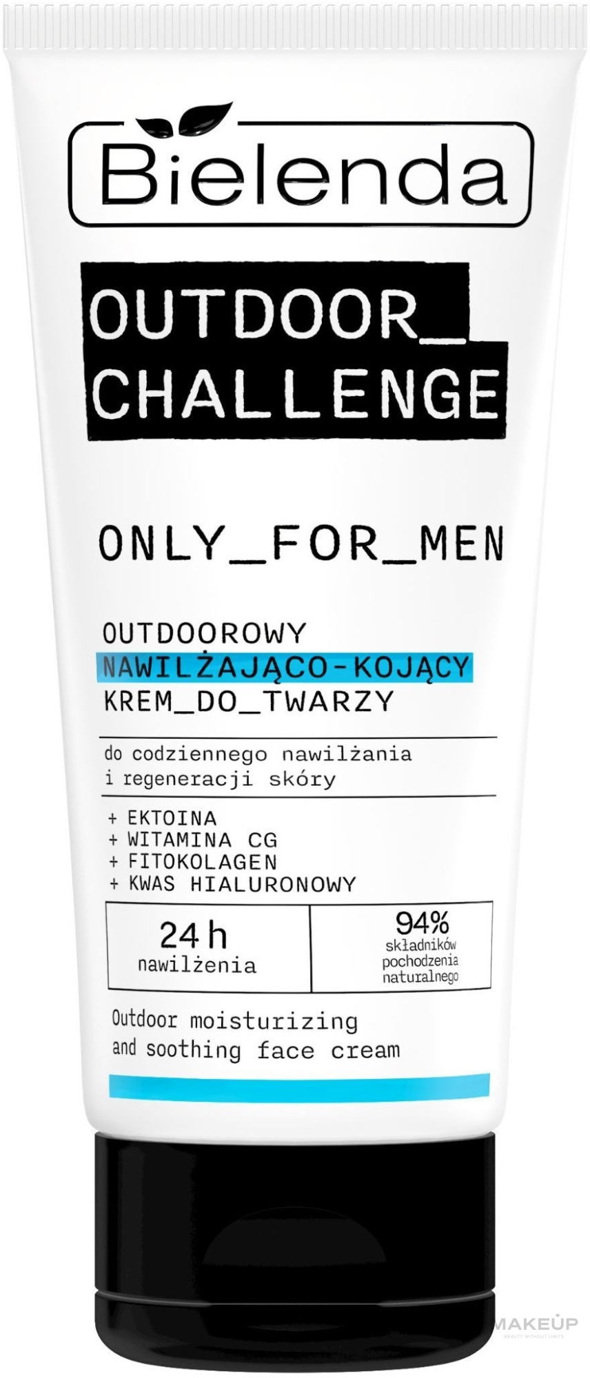 Зволожувальний і заспокійливий крем для обличчя - Bielenda Only For Men Outdoor Challenge Moisturizing And Soothing Face Cream — фото 50ml