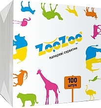 Парфумерія, косметика Сухі паперові серветки ZooZoo, 100 штук, білі - Сніжна панда