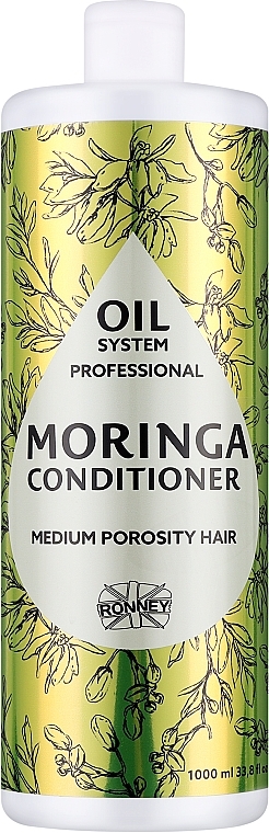 Кондиционер для среднепористых волос с маслом моринги - Ronney Professional Oil System Medium Porosity Hair Moringa Conditioner — фото N1