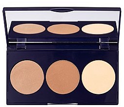 Духи, Парфюмерия, косметика Хайлайтер - Flormar Trio Contour Palette