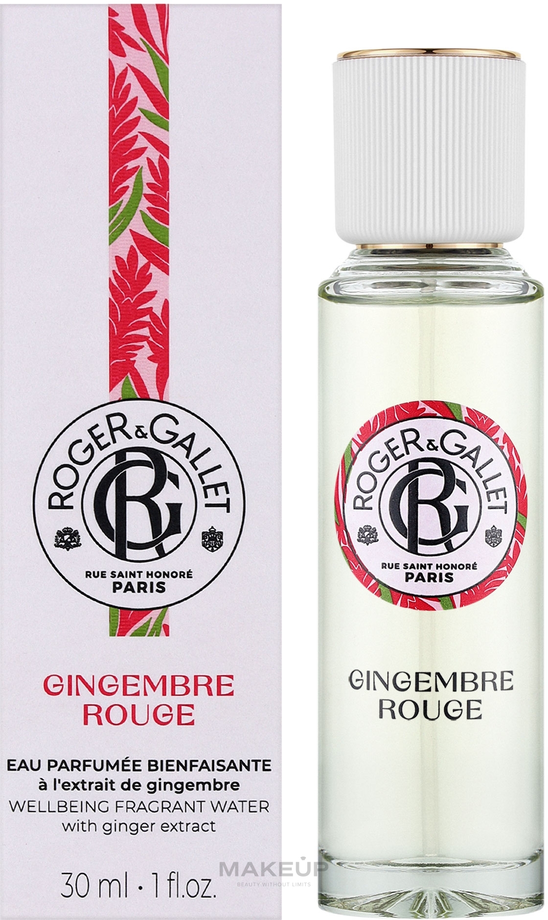 Roger&Gallet Gingembre Rouge Wellbeing Fragrant Water - Ароматическая вода — фото 30ml