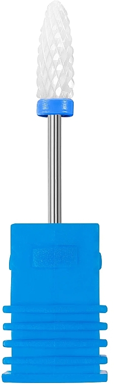 Керамическая фреза "Конус" для снятия гель лака, синяя - Lewer M 3/32 Flame — фото N1