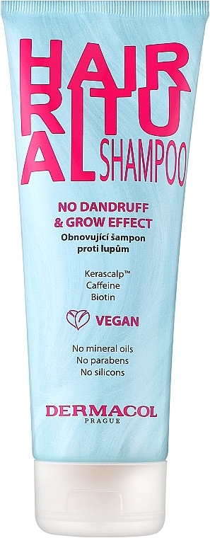 Шампунь против перхоти - Dermacol Hair Ritual No Dandruff & Grow Shampoo — фото N1
