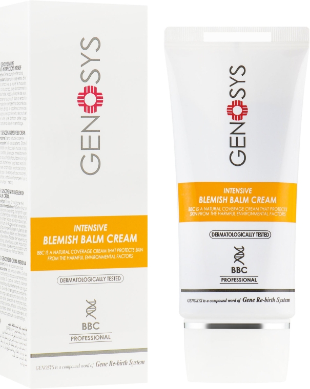Солнцезащитный матирующий интенсивный BB крем для лица - Genosys Intensive Blemish Balm Cream SPF30 — фото N1