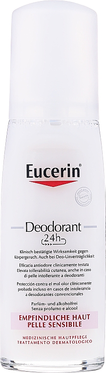 Дезодорант для чувствительной кожи - Eucerin Deodorant Spray 24h — фото N1