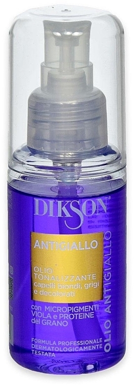 Тонирующее масло для светлых волос - Dikson Antigiallo Toning Oil — фото N1