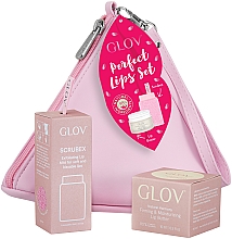 Парфумерія, косметика Набір - Glov Perfect Lips Kit (accessories/1pc + lip/oil/15ml + bag/1pc)