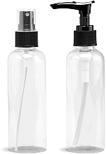 Бутылочка пластиковая, с распылителем и дозатором, 2 шт. - Gillian Jones Travel Size Bottles 100 ml — фото N2