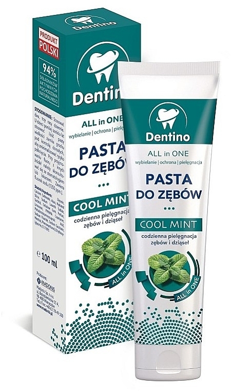 Зубная паста "Морозная мята" - Dentino Cool Mint Tothpaste — фото N1