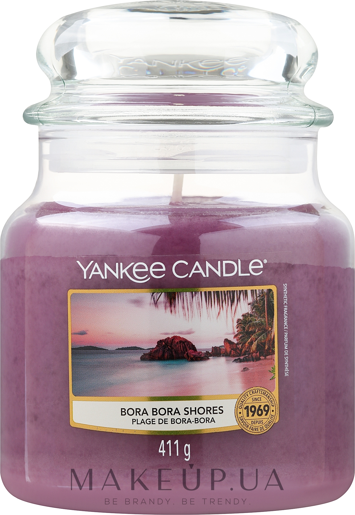 Свічка у скляній банці - Yankee Candle Bora Bora Shores Votive Candle — фото 411g