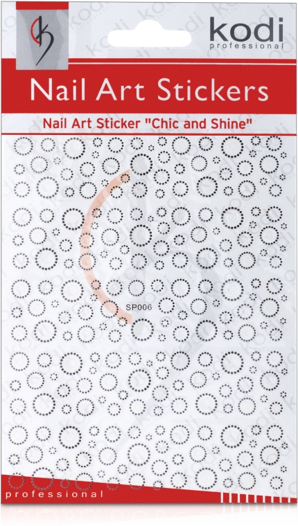 Наклейки для дизайна ногтей - Kodi Professional Nail Art Stickers SP006 — фото N1