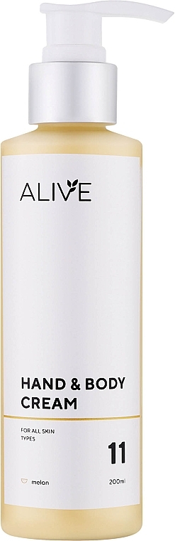 Крем для глубокого увлажнения и восстановления рук и тела - ALIVE Cosmetics Hand & Body Cream 11 — фото N2