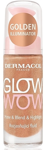 Хайлайтер - Dermacol Glow Wow Prime & Blend & Highlight — фото N1