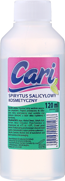 Косметический салициловый спирт - Cari Cosmetic Salicylic Alcohol  — фото N1