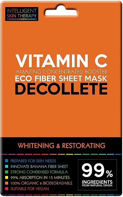 Экспресс-маска для зоны декольте - Beauty Face IST Whitening & Restorating Decolette Mask Vitamin C — фото N1