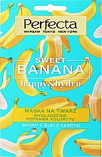 Духи, Парфюмерия, косметика Разглаживающая маска для лица - Perfecta Sweet Banana Happy & Hydro Mask