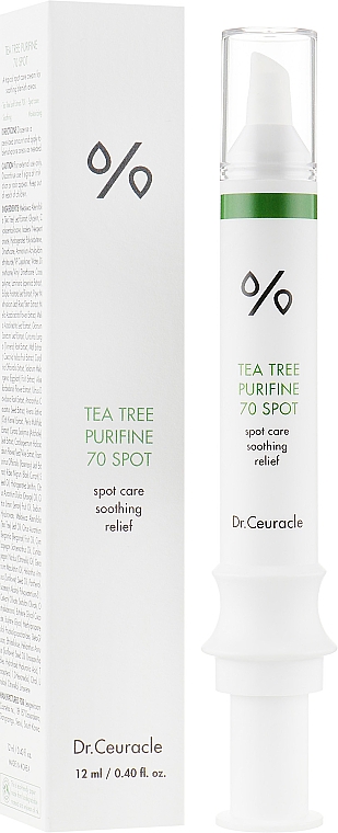 Крем с экстрактом чайного дерева для локального применения - Dr.Ceuracle Tea Tree Purifine 70 Spot — фото N1