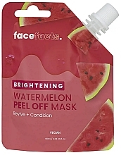 Парфумерія, косметика Освітлювальна маска-плівка для обличчя "Кавун" - Face Facts Brightening Watermelon Peel-Off Face Mask