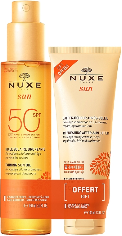 Набор - Nuxe Sun SPF 50 (b/oil/150ml + b/lot/100ml) — фото N1