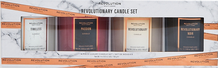 Revolution Beauty Revolutionary Candle Set - Набор (candle/100gx4) — фото N1