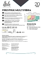 Колготки женские "Prestige Multifibra", 20 Den, graphite - Siela — фото N2
