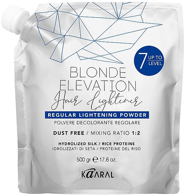 Пудра осветляющая для волос до 7 уровней - Kaaral Blonde Elevation Regular Lightener Powder — фото N1