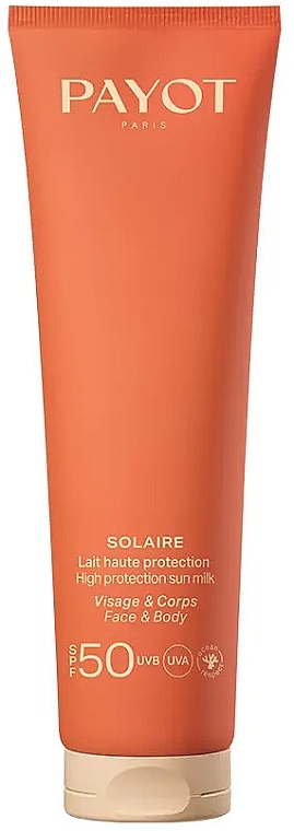 Сонцезахисне молочко для обличчя й тіла - Payot Solaire High Protection Sun Milk SPF50 — фото N1