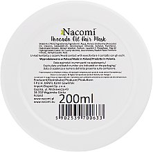 Маска для волос - Nacomi Natural With Keratin & Avocado Oil Hair Mask — фото N4