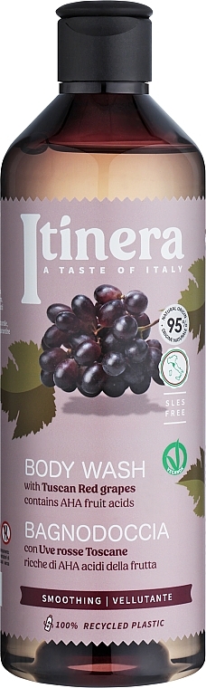Гель для душа с красным тосканским виноградом - Itinera Tuscan Red Grapes Body Wash — фото N1