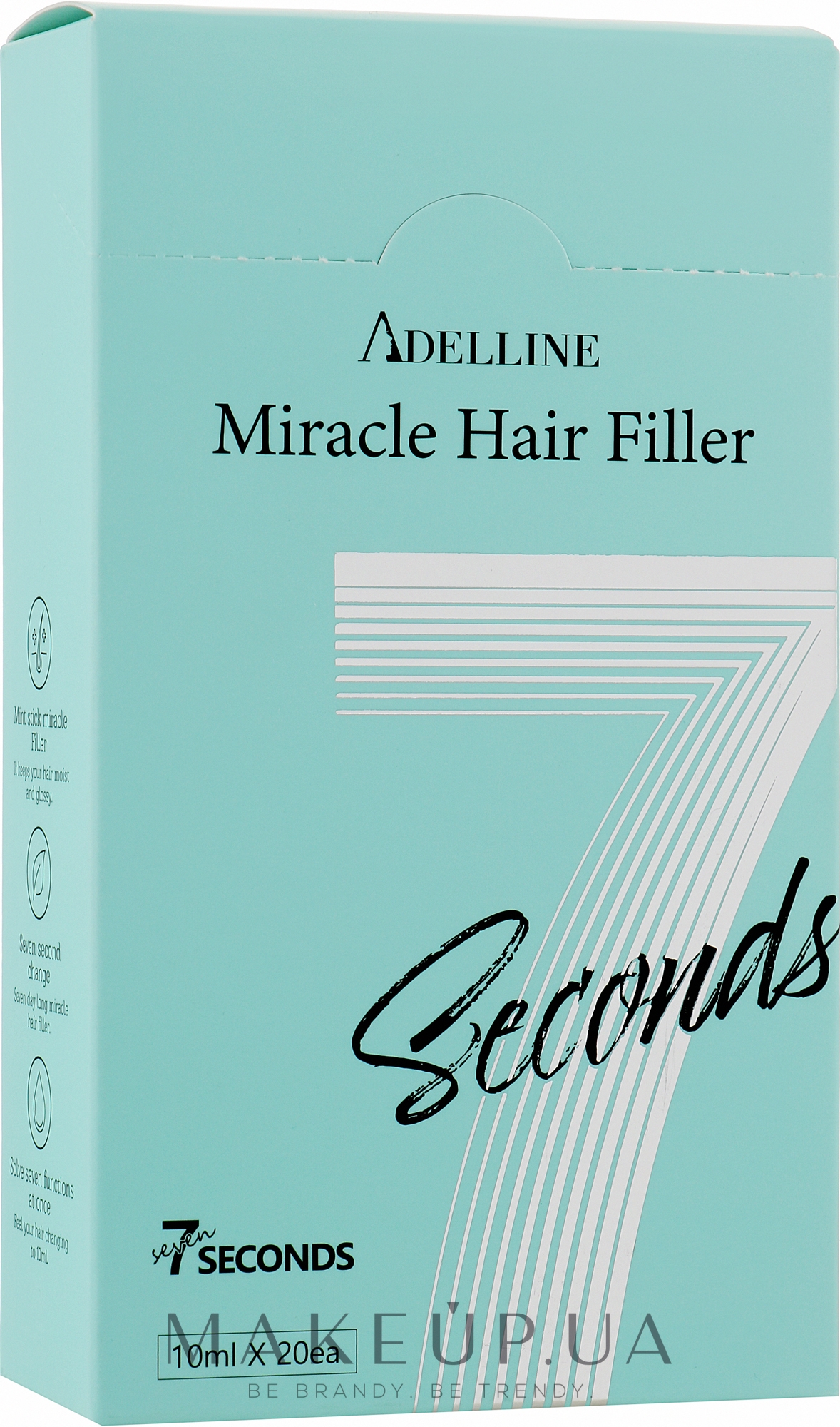 Филлер для волос восстанавливающий - Adelline 7 Seconds Miracle Hair Filler — фото 20x10ml