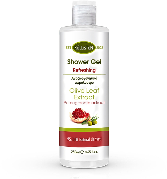 Освіжальний гель для душу - Kalliston Refreshing Shower Gel With Pomegranate Extract — фото N1