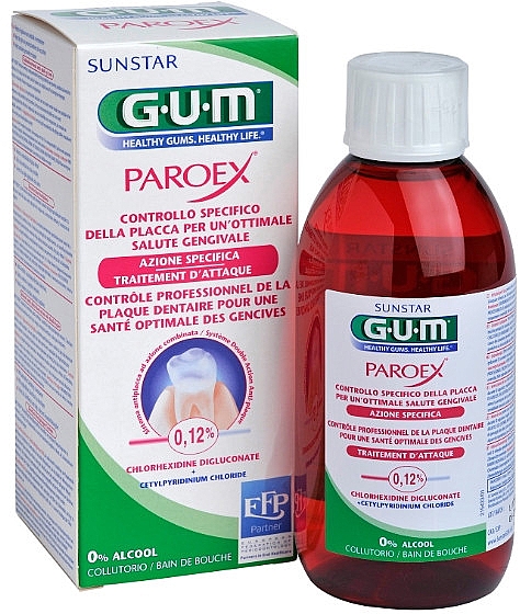 Ополаскиватель для полости рта - G.U.M Paroex 0.12% Mouth Rinse — фото N1