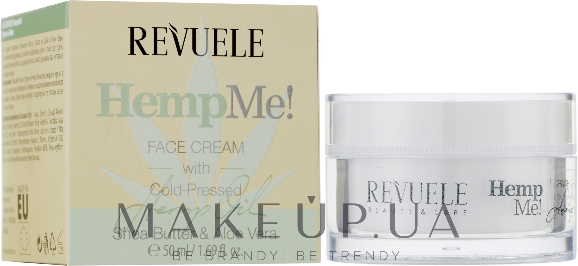 Крем для лица - Revuele Hemp Me! Face Cream With Cold Pressed — фото 50ml